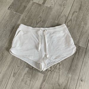 White Jersey Runner Short